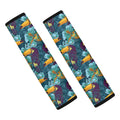 Vintage Toucan Pattern Print Car Seat Belt Covers