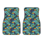 Vintage Toucan Pattern Print Front Car Floor Mats