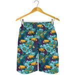 Vintage Toucan Pattern Print Men's Shorts