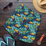 Vintage Toucan Pattern Print Men's Shorts