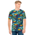 Vintage Toucan Pattern Print Men's T-Shirt