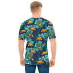 Vintage Toucan Pattern Print Men's T-Shirt