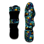 Vintage Toucan Pattern Print Muay Thai Shin Guard