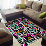 Vintage Tribal Aztec Pattern Print Area Rug GearFrost
