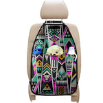 Vintage Tribal Aztec Pattern Print Car Seat Organizers