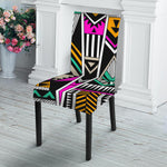 Vintage Tribal Aztec Pattern Print Dining Chair Slipcover