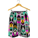 Vintage Tribal Aztec Pattern Print Men's Shorts