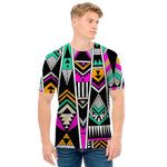 Vintage Tribal Aztec Pattern Print Men's T-Shirt