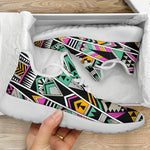 Vintage Tribal Aztec Pattern Print Mesh Knit Shoes GearFrost