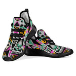 Vintage Tribal Aztec Pattern Print Mesh Knit Shoes GearFrost