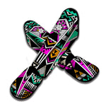 Vintage Tribal Aztec Pattern Print Muay Thai Shin Guard