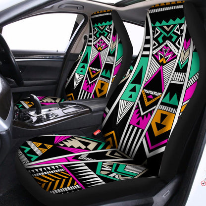 Vintage Tribal Aztec Pattern Print Universal Fit Car Seat Covers