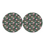 Vintage Tropical Exotic Hawaiian Print Car Coasters