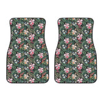 Vintage Tropical Exotic Hawaiian Print Front Car Floor Mats