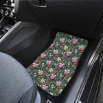 Vintage Tropical Exotic Hawaiian Print Front Car Floor Mats