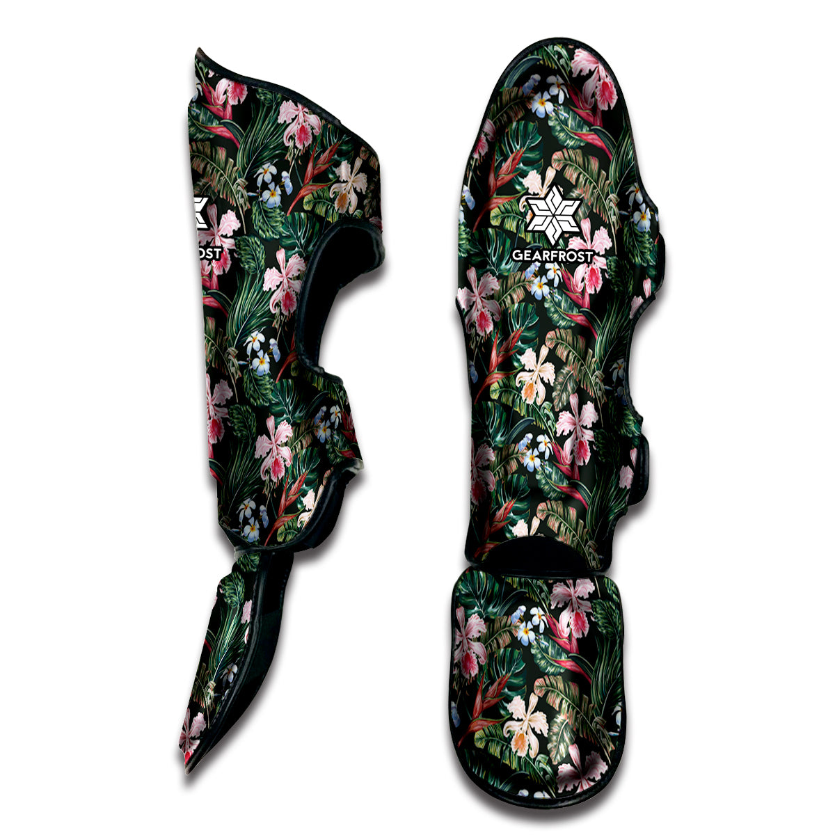 Vintage Tropical Exotic Hawaiian Print Muay Thai Shin Guard