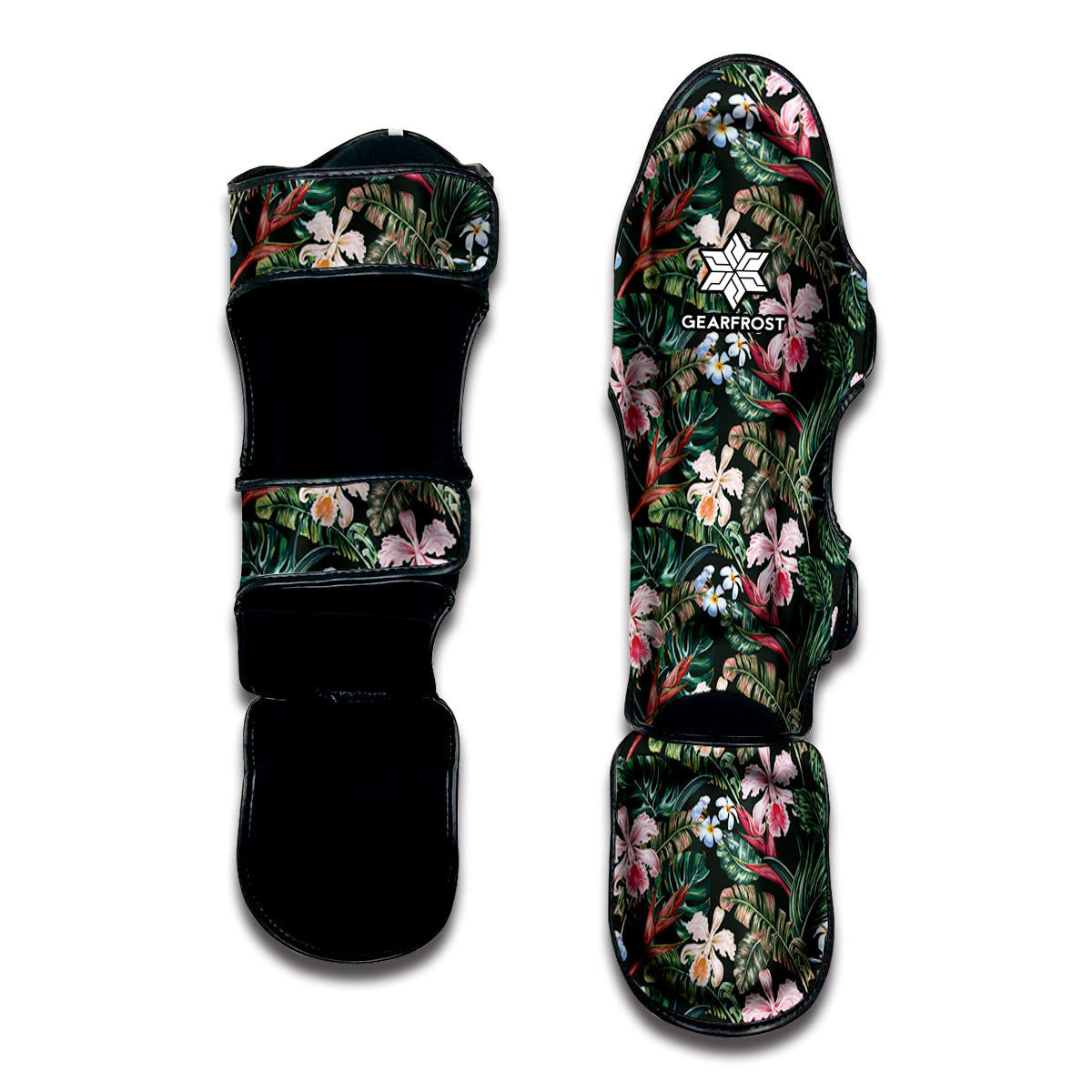 Vintage Tropical Exotic Hawaiian Print Muay Thai Shin Guard