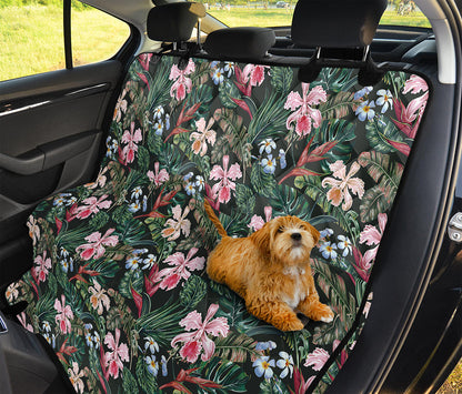Vintage Tropical Exotic Hawaiian Print Pet Car Back Seat Cover