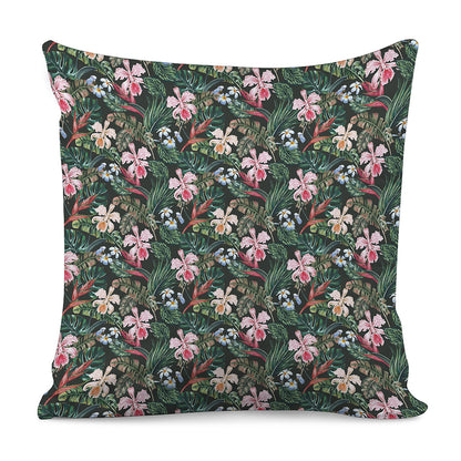 Vintage Tropical Exotic Hawaiian Print Pillow Cover