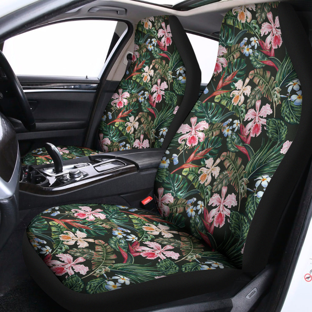 Vintage Tropical Exotic Hawaiian Print Universal Fit Car Seat Covers