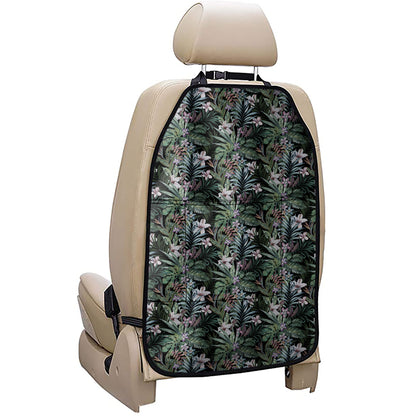 Vintage Tropical Floral Print Car Seat Organizers