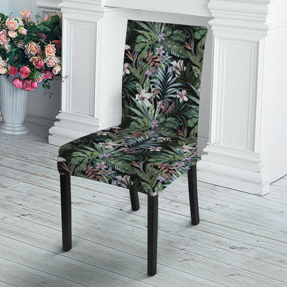 Vintage Tropical Floral Print Dining Chair Slipcover