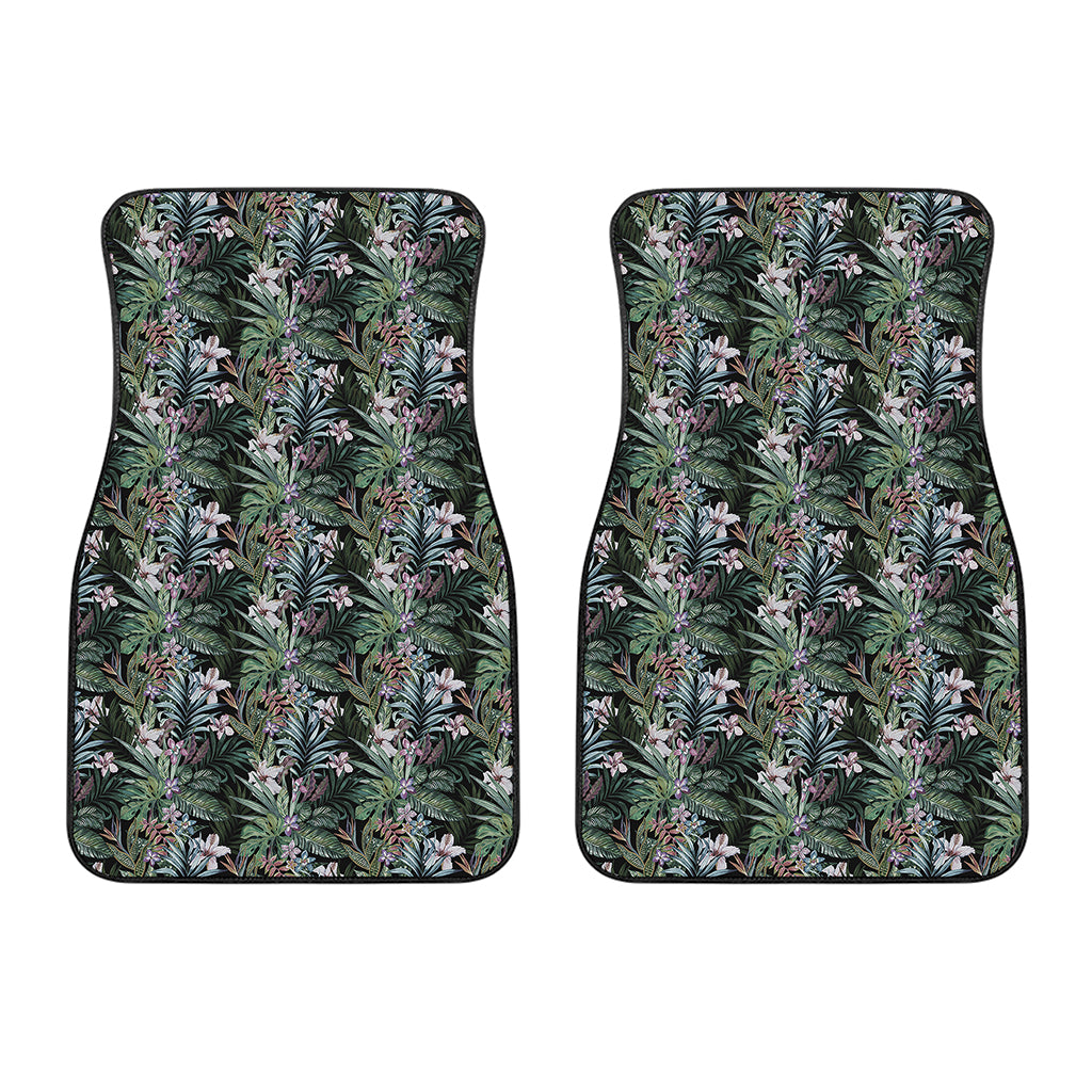 Vintage Tropical Floral Print Front Car Floor Mats