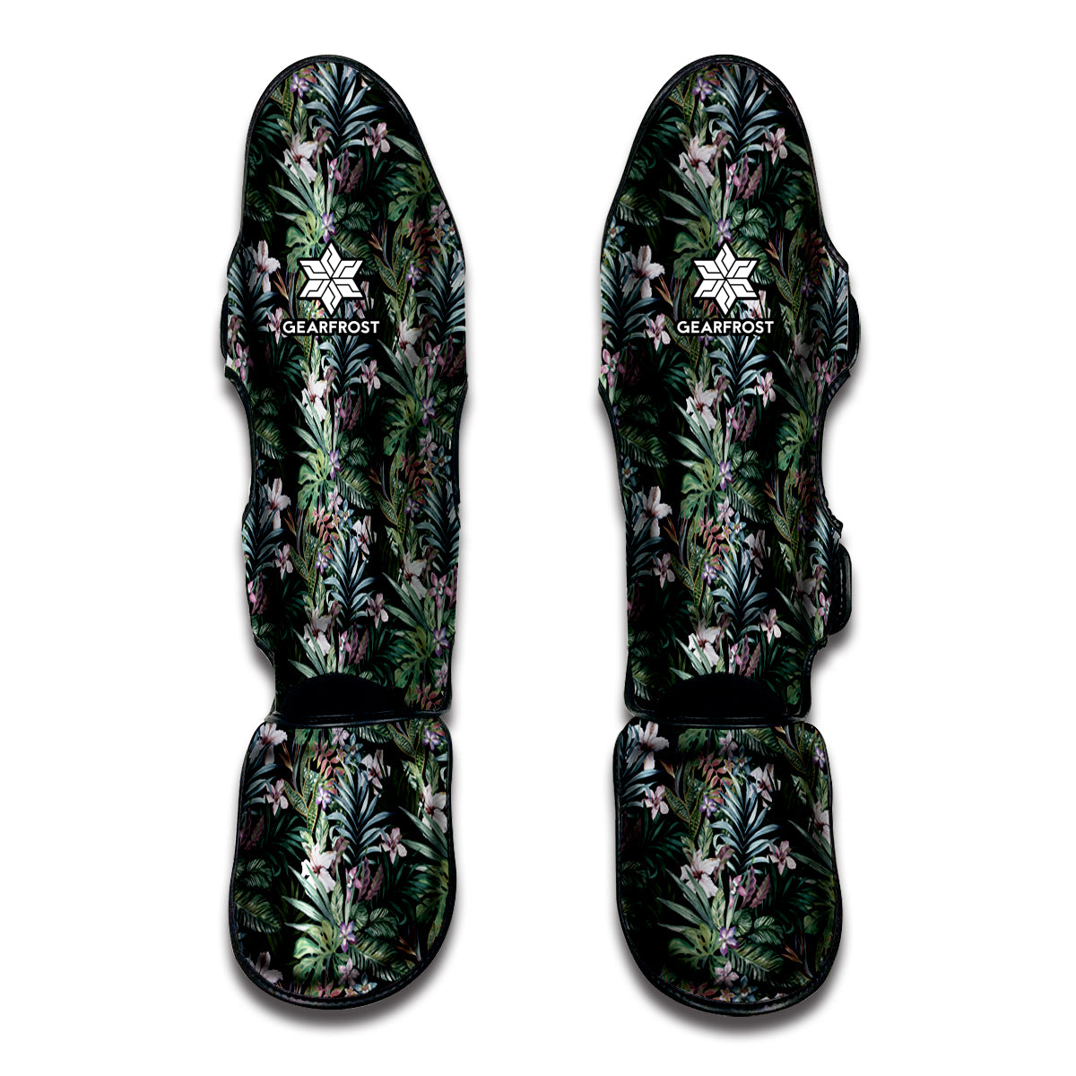 Vintage Tropical Floral Print Muay Thai Shin Guard