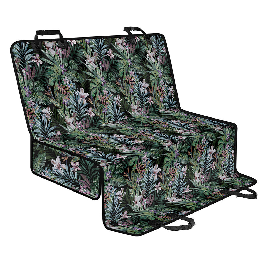 Vintage Tropical Floral Print Pet Car Back Seat Cover