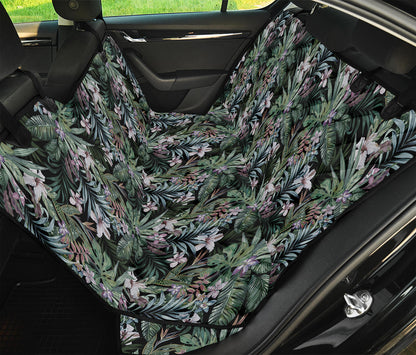 Vintage Tropical Floral Print Pet Car Back Seat Cover