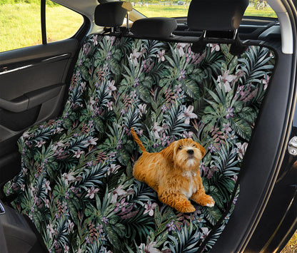 Vintage Tropical Floral Print Pet Car Back Seat Cover