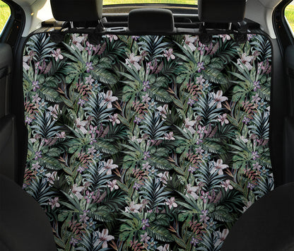 Vintage Tropical Floral Print Pet Car Back Seat Cover