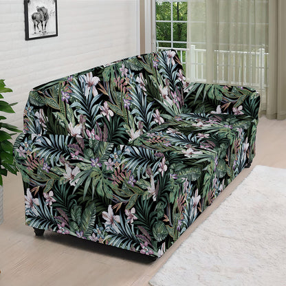Vintage Tropical Floral Print Sofa Cover