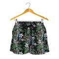 Vintage Tropical Floral Print Women's Shorts