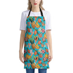 Vintage Tropical Fruits Pattern Print Apron