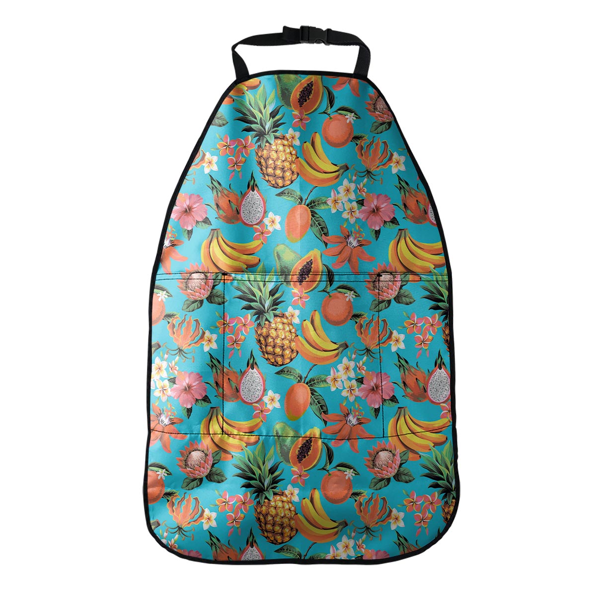 Vintage Tropical Fruits Pattern Print Car Seat Organizers