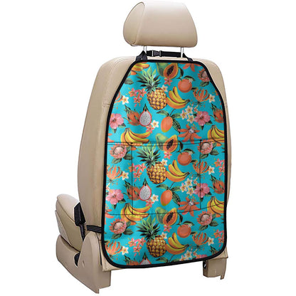 Vintage Tropical Fruits Pattern Print Car Seat Organizers