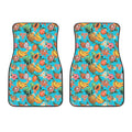 Vintage Tropical Fruits Pattern Print Front Car Floor Mats