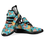 Vintage Tropical Fruits Pattern Print Mesh Knit Shoes GearFrost