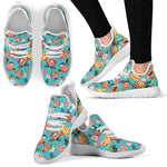 Vintage Tropical Fruits Pattern Print Mesh Knit Shoes GearFrost