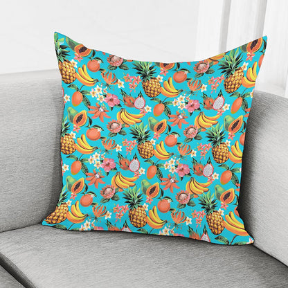 Vintage Tropical Fruits Pattern Print Pillow Cover
