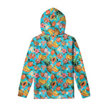 Vintage Tropical Fruits Pattern Print Pullover Hoodie