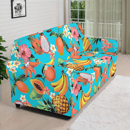 Vintage Tropical Fruits Pattern Print Sofa Cover