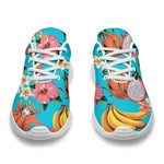 Vintage Tropical Fruits Pattern Print Sport Shoes GearFrost