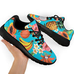 Vintage Tropical Fruits Pattern Print Sport Shoes GearFrost