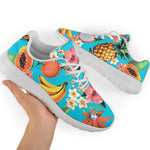 Vintage Tropical Fruits Pattern Print Sport Shoes GearFrost