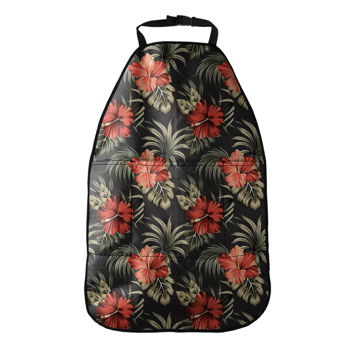 Vintage Tropical Hibiscus Floral Print Car Seat Organizers