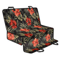 Vintage Tropical Hibiscus Floral Print Pet Car Back Seat Cover