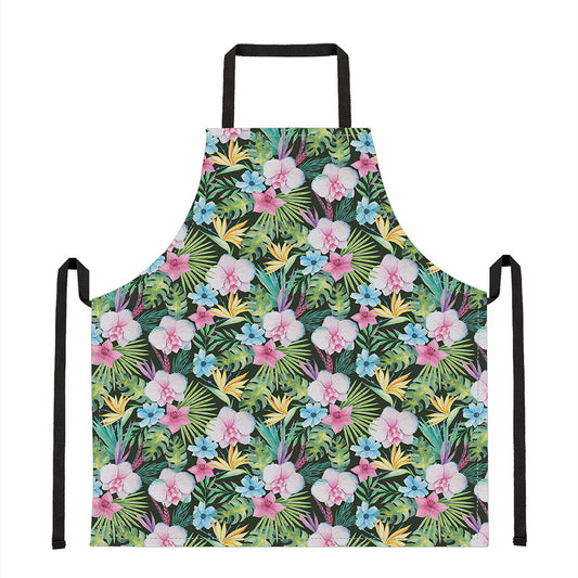 Vintage Tropical Jungle Hawaiian Print Apron