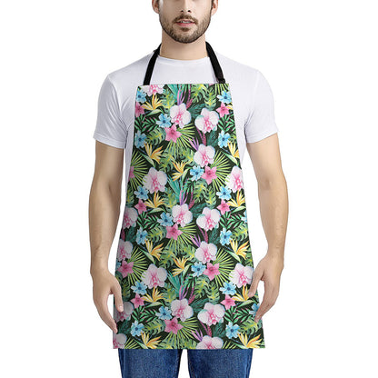 Vintage Tropical Jungle Hawaiian Print Apron
